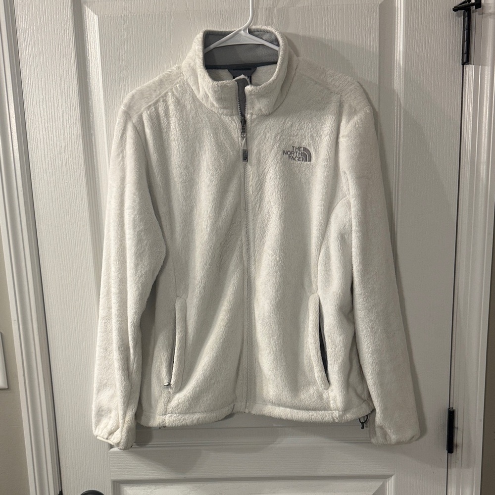 The North Face Women's White Teddy Jacket Size Large